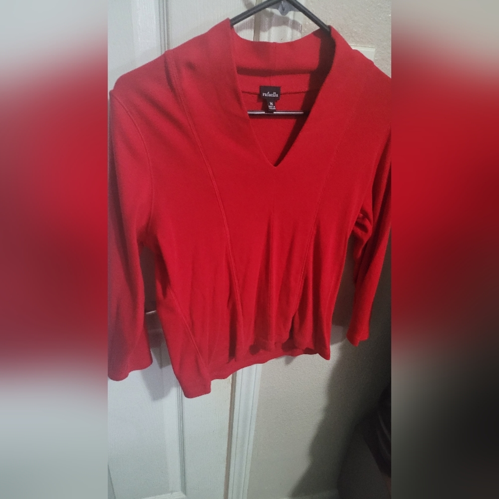 Rafaella red blouse size M